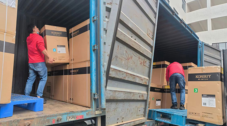 整裝待發(fā)！客戶50臺(tái)衣物烘干機(jī)裝柜完畢