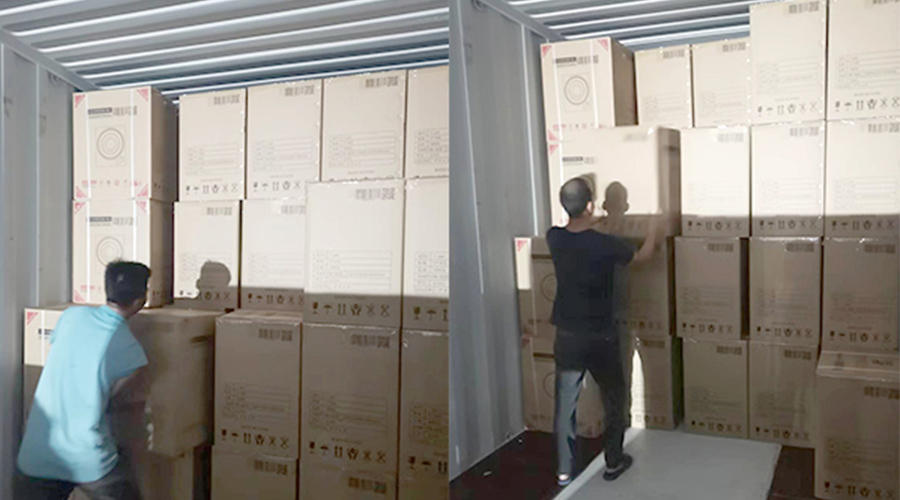 裝柜日常！日本客戶Sentern滾筒干衣機(jī)順利出貨